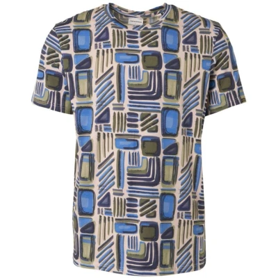 Afbeelding van No Excess T Shirt Print Blauw maat M Heren met Regular fit Pasvorm Stretch Suitable Herenkleding