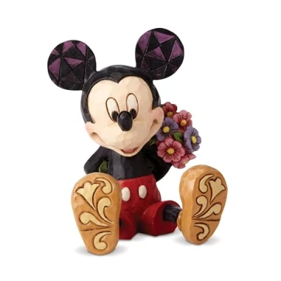 Afbeelding van Disney Traditions Mickey Mouse with Flowers Mini Figurine 7 cm