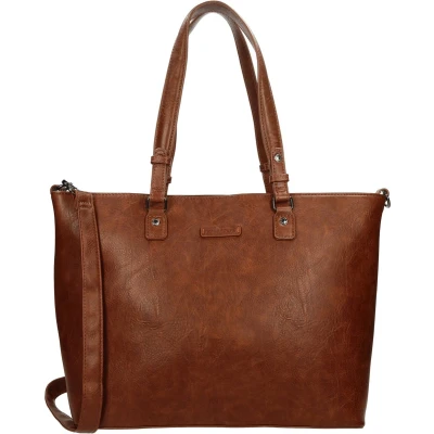 Afbeelding van Enrico Benetti Caen Shopper 15&#039;&#039; cognac damestas