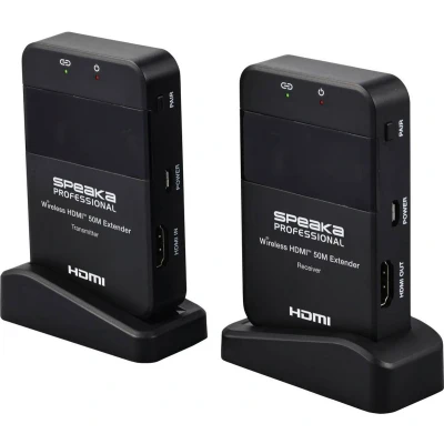 Afbeelding van SpeaKa Professional SP HDE 320 Draadloze HDMI set 50 m 5 GHz 1920 x 1080 Pixel