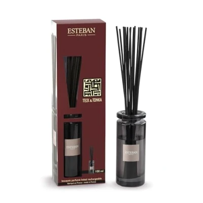 Afbeelding van Esteban Classic Teck &amp; Tonka Geurstokjes Initial 100ml