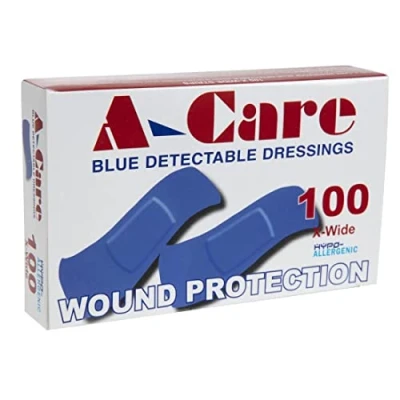 Afbeelding van Blauwe standaard pleisters (100 stuks)