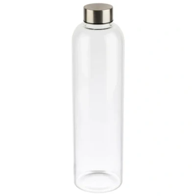 Afbeelding van APS 66909 glazen fles, transparant, 7,5 x cm, hoogte 28,5 diameter 1 liter