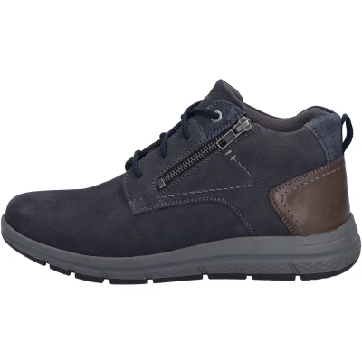 Afbeelding van Josef Seibel Giuseppe 03 Veterboots, Heren, Maat: 40, Indigo Leer