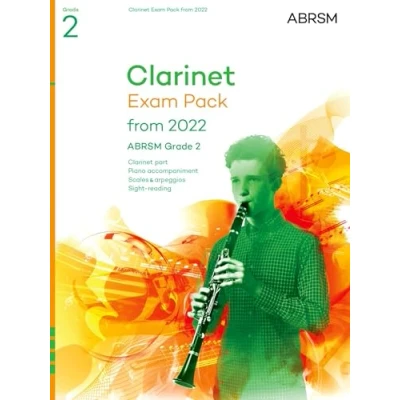 Afbeelding van ABRSM Exam Pieces Clarinet Pack from 2022, Grade 2
