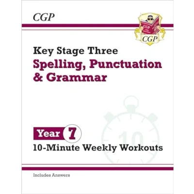 Afbeelding van CGP KS3 10 Minute Tests Year 7 Spelling, Punctuation and Grammar Weekly Workouts