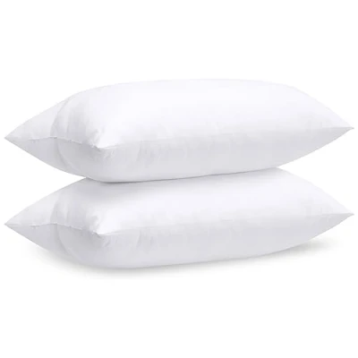 Afbeelding van Set van 2 kussenslopen 50 x 70 cm, binnenkussen vulkussen hoofdkussen sofakussen (wit)