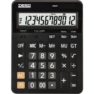 Afbeelding van Desq bureaurekenmachine Business Classy XL 30321, zwart
