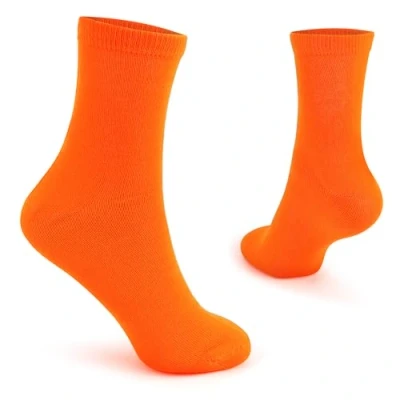Afbeelding van The Glowhouse Fluo Teddy Boy Rock N Roll herensokken, jaren 60, 70, 80, Oranje