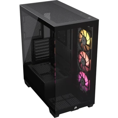 Afbeelding van Corsair iCUE LINK 3500X RGB Black Midtowermodel ATX Tempered Glass zwart