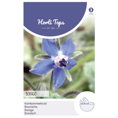 Afbeelding van Hortitops Komkommerkruid (Borage) Kruidenzaden 2 g