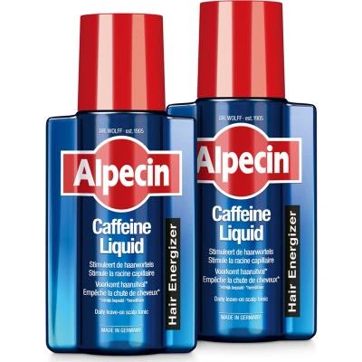 Afbeelding van Alpecin Cafeïne Liquid Hair Tonic 2x 200ml Voorkomt haaruitval en ondersteunt de haargroei Voor alle haar hoofdhuid types