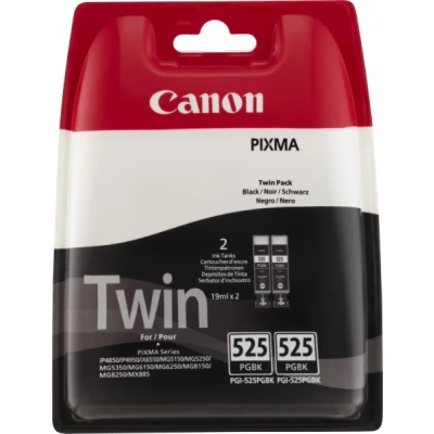 Afbeelding van Canon PGI 525PGBK2 Inktcartridge Zwart Voordeelbundel 2 pack