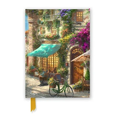 Afbeelding van Thomas Kinkade Studios: Italian Café (Foiled Journal): Unser hochwertiges, liniertes Blankbook mit festem, künstlerisch geprägtem Einband und Magnetverschluss