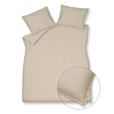 Afbeelding van Vandyck Pure 83 Percale Ruffle Linen Lits jumeaux (240x200/220 + 2 Slopen)