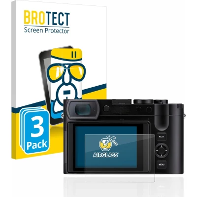 Afbeelding van BROTECT Screenprotector voor Leica Q3 Folie Beschermfolie Beschermglas transparant (3 Stuks)