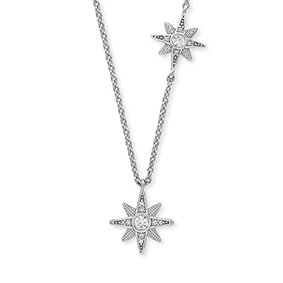 Afbeelding van EngelsRuber damesketen 925 zilver, kleurstoffen zirkonia One Size Zilver 32022691