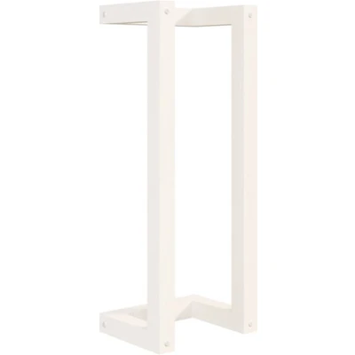 Afbeelding van vidaXL Handdoekenrek 23x18x60 cm massief grenenhout wit