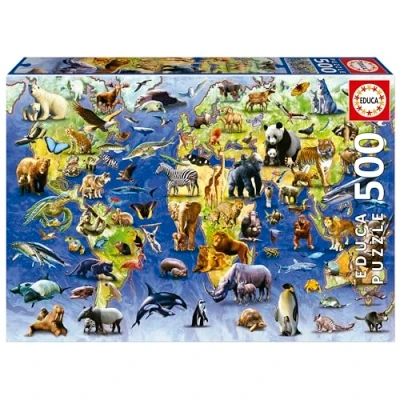Afbeelding van Puzzel Educa Danger of extinction 500 Onderdelen