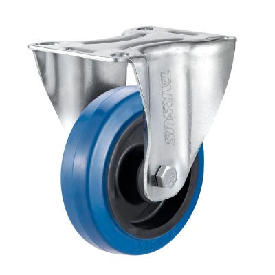 Afbeelding van Bokwiel 200 mm rubber blauw TARSUS