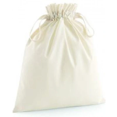 Afbeelding van Westford Mill Organic Cotton Draw Cord Bag WM118 Natural