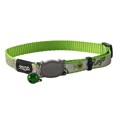 Afbeelding van Rogz Kattenhalsband Reflectocat Green Fish