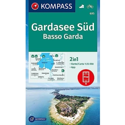 Afbeelding van KOMPASS Wanderkarte 695 Gardasee Süd, Basso Garda 1:25.000