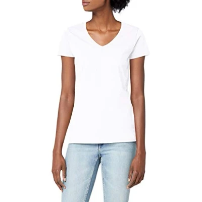 Afbeelding van Fruit of the Loom Ss092m Poloshirt voor dames, Wit, M