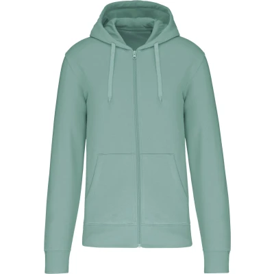Afbeelding van Kariban Ecologische herensweater met capuchon en ritssluiting K4030 Sage