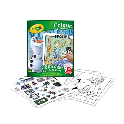 Afbeelding van Crayola Frozen 2 Kleurboek Kleur En Sticker Boek Voor Kinderen