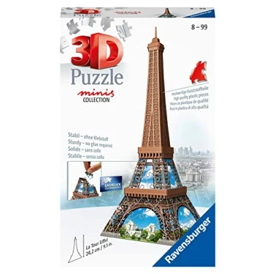 Afbeelding van Ravensburger 3D Puzzle Mini Eiffelturm 54 Teile ab 8 Jahren