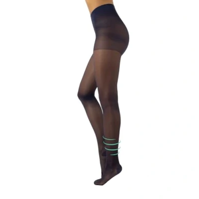 Afbeelding van CALZITALY Set 1/2 paar compressiepanty met sterke compressie, 10 mm/Hg, S, M, L, XL, XXL, 3XL, 4XL, 70 DEN, Made in Italy, Marine.