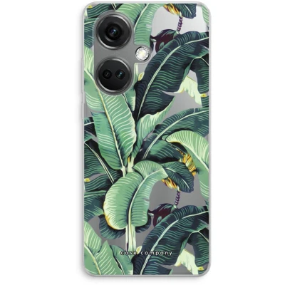 Afbeelding van Case Company® hoesje geschikt voor OnePlus Nord CE 3 Bananenbladeren Soft Cover Telefoonhoesje Bescherming aan alle Kanten en Schermrand
