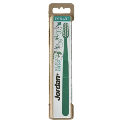 Afbeelding van Jordan Tandenborstel Extra Soft Green Clean 5/10 jaar Groen
