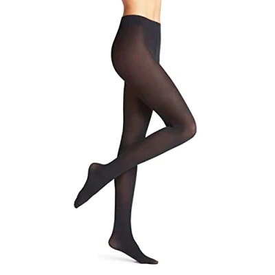 Afbeelding van Falke dames Pure Matt panty in 50 denier de kleur Blauw, maat: S/M