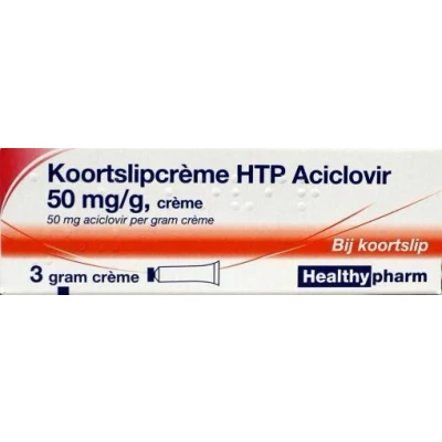 Afbeelding van Koortslipcreme Htp Aciclovir 50mg/G