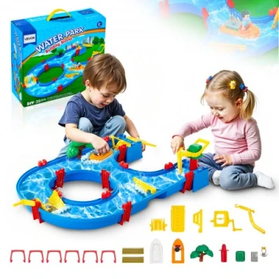 Image de VEVOR Table à Eau de Jeux d&#039;Eau Enfant Parc Aquatique d&#039;Été avec 39 Accessoires