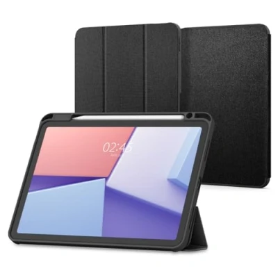 Image de Spigen Urban Fit Étui à rabat pour tablette noir Apple 10.9 inch iPad Air (4ème génération, 5ème génération); 11 (M2, M3)