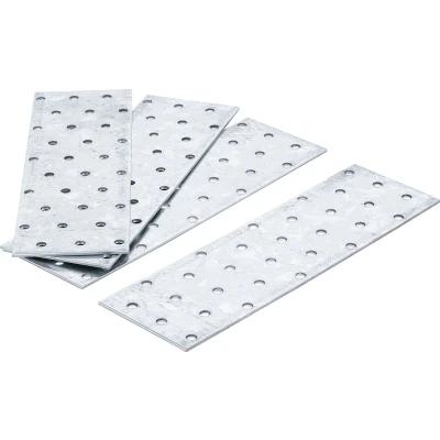 Afbeelding van BGS Assortiment stalen gaatjesstrippen 200 x 60 2 mm 4 delig