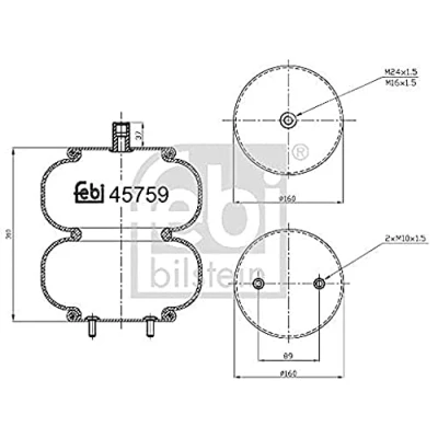 Afbeelding van Febi Bilstein Veerbalg 45759