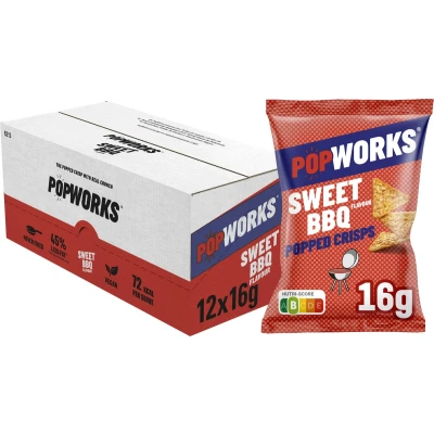 Afbeelding van Popworks Sweet Bbq 12x16g