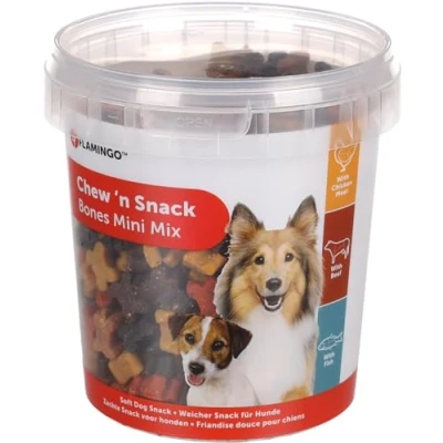 Afbeelding van Hondensnack Chew&#039;n Mini Bones Mix 500 gr