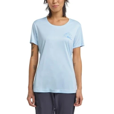 Afbeelding van Jack Wolfskin Sport Tshirt, Dames, Maat: Large, Mtn ice blue