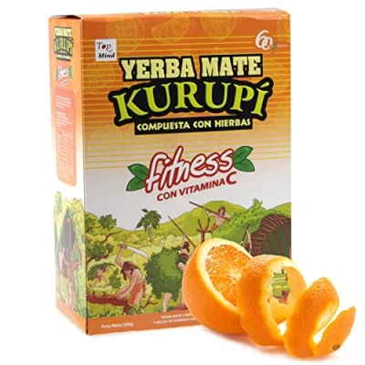 Afbeelding van Yerba Maté Kurupi Fitness 500 g + geschenkmonster (40 g): rijk aan antioxidanten en vitaminen, versnelt de stofwisseling, zonder suiker