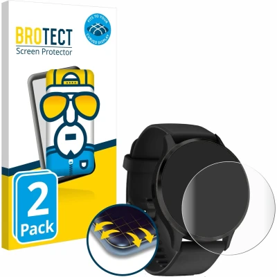 Afbeelding van BROTECT Screenprotector voor Garmin Venu 3 Folie Beschermfolie transparant volledig dekking (2 Stuks)
