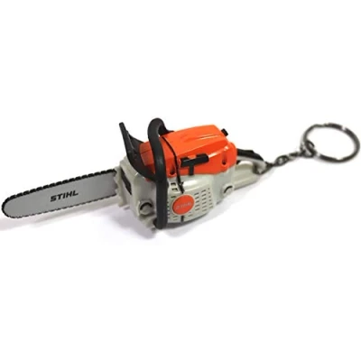 Afbeelding van Stihl 04209600003 Sleutelhanger kettingzaag/kettingzaag met geluid incl. batterijen, Geel 5m