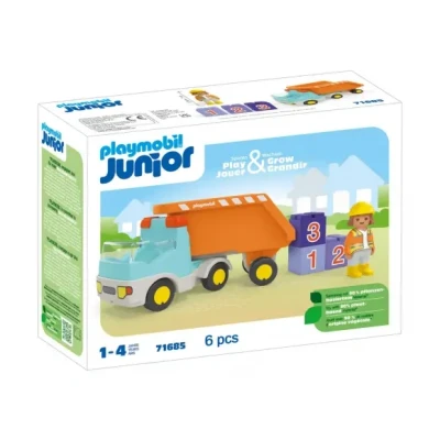 Afbeelding van PLAYMOBIL Junior Kiepwagen 71685