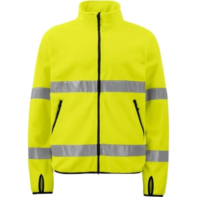 Afbeelding van ProJob 6327 SIGNALISATIE FLEECE EN ISO 20471 KLASSE 3 646327 Geel/Zwart