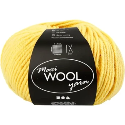 Afbeelding van Maxi Wolgaren 100 gr Geel