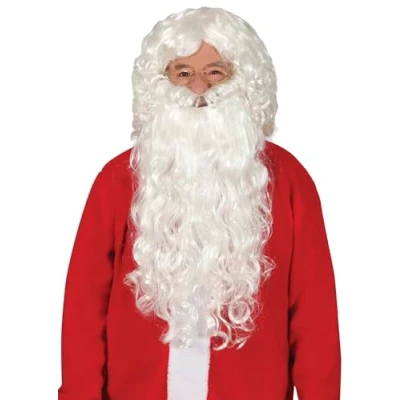 Afbeelding van Kerstman set baard met pruik